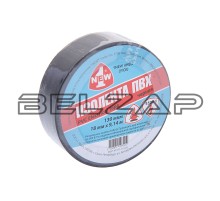 Изолента ПВХ черная 18ммx9.14м огнестойкая, ETF-181-BL, 1NEW